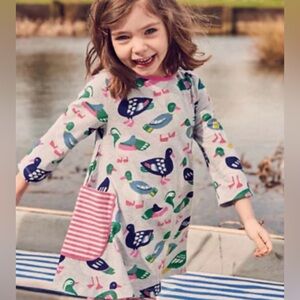 Mini Boden jersey tunic duck dress